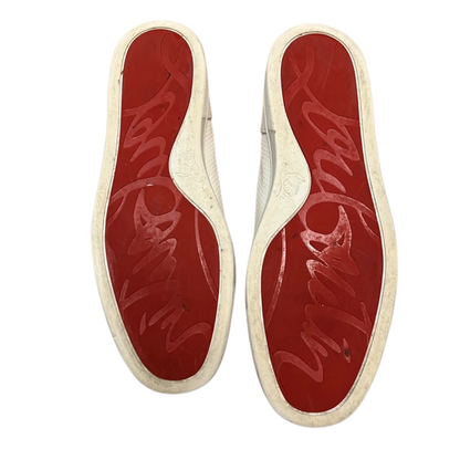 Christian Louboutin Louis Junior Spike Sneakers (White)