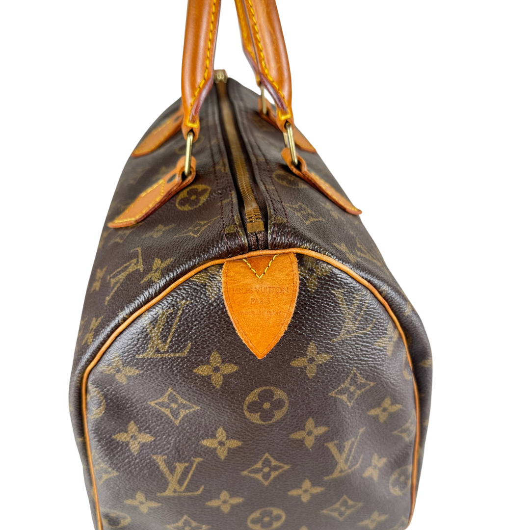 Louis Vuitton Speedy 30 Monogram Handbag (Brown) (Vintage)