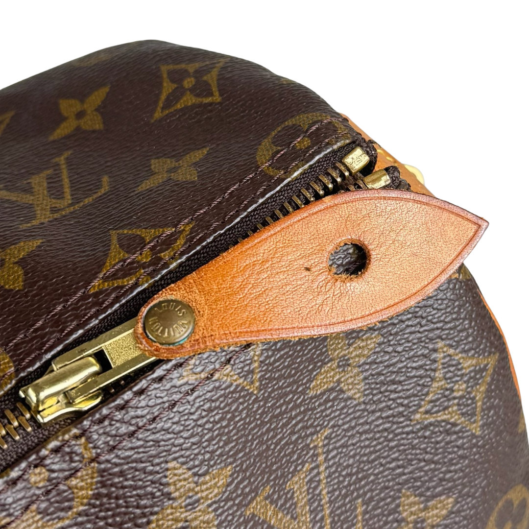 Louis Vuitton Speedy 35 Monogram Handbag (Brown) (Vintage)