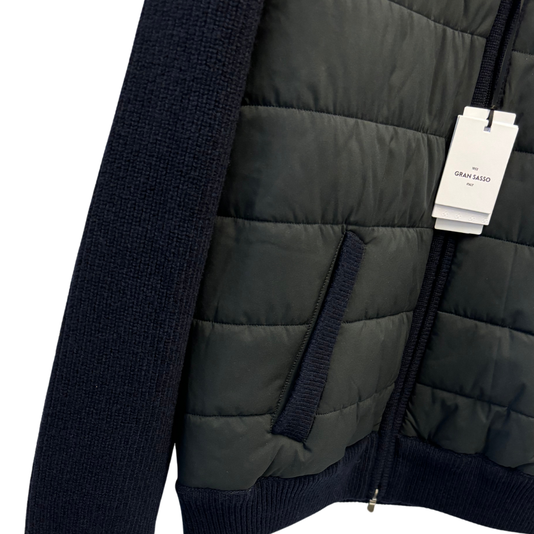 Gran Sasso Padded Cardigan (Navy) (New)