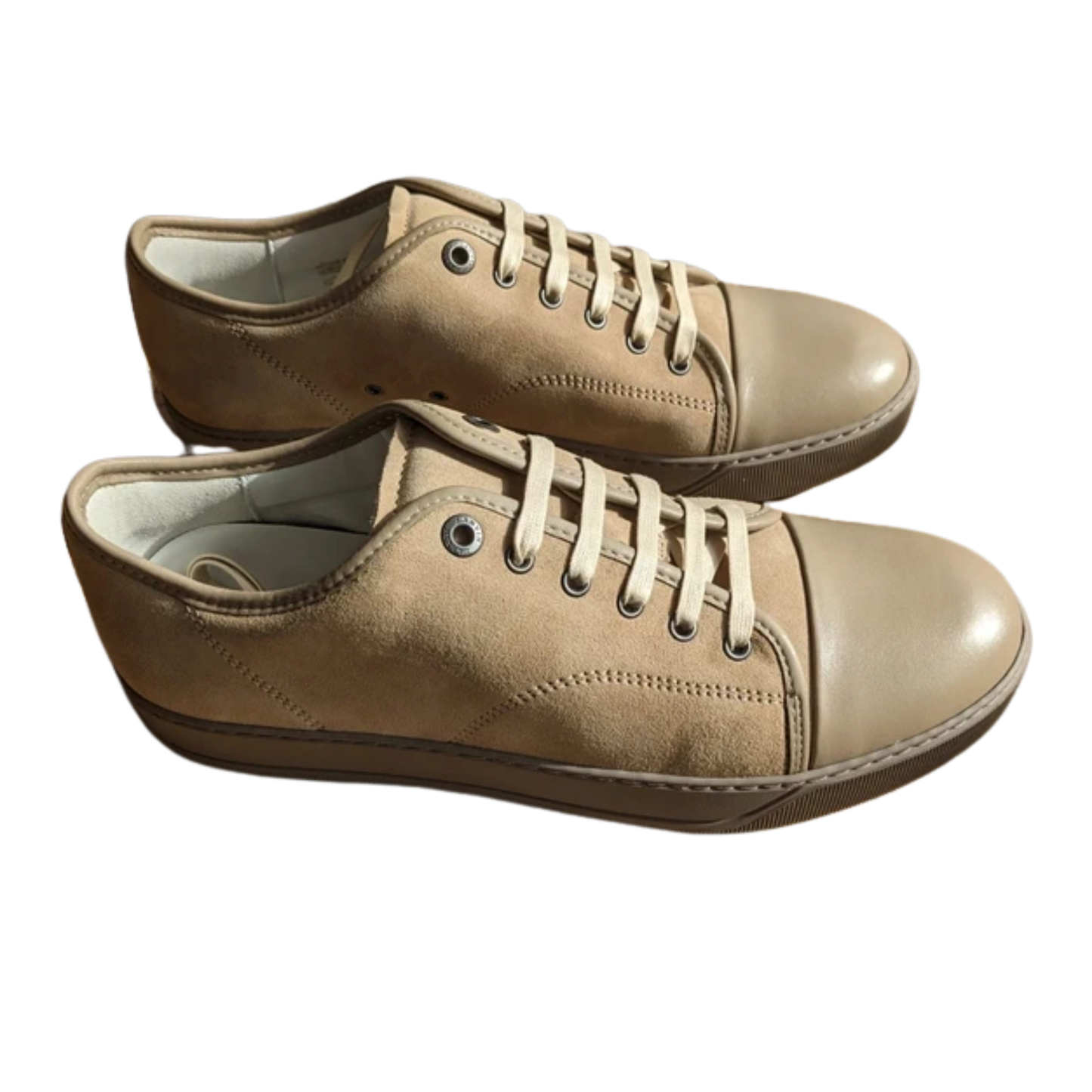 Lanvin Cap Toe Sneakers (Beige) (NEW)