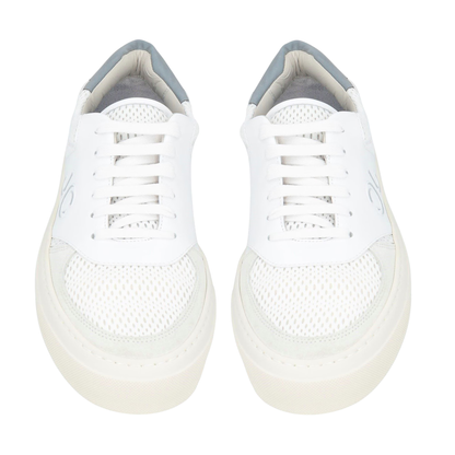 Jacob Cohën Dreamer Low Top Sneakers (White Gray) (New)