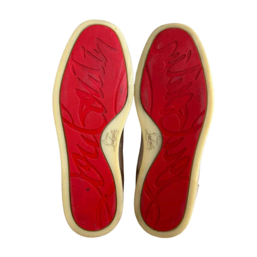 Christian Louboutin Louis Junior Sneakers (Beige)