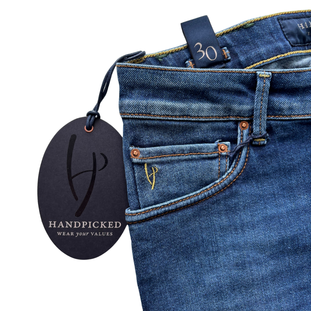 Handpicked Orvieto Slim Fit Jeans (Navy) (New)