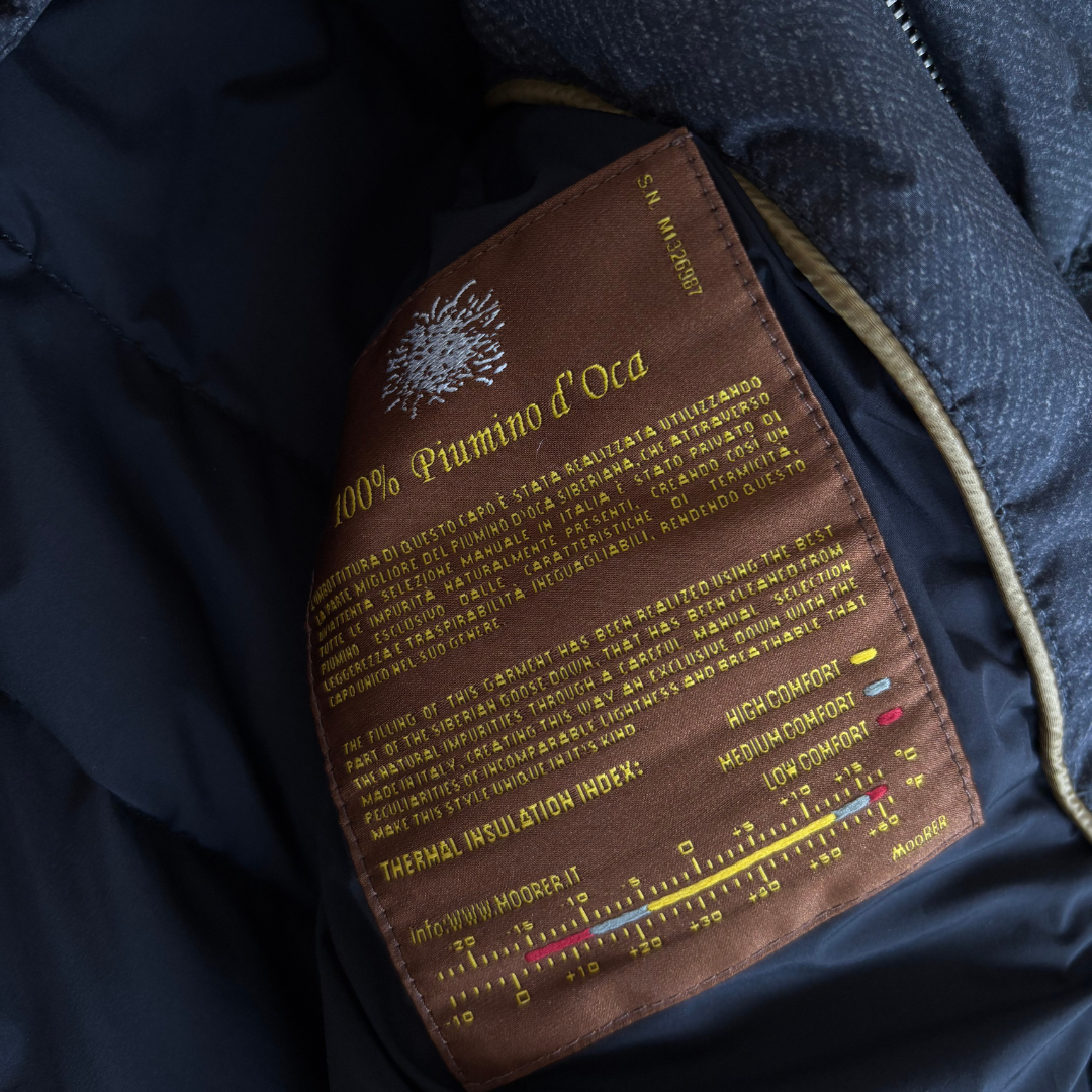 Moorer Quilted Down Jacket (Dark Grey)