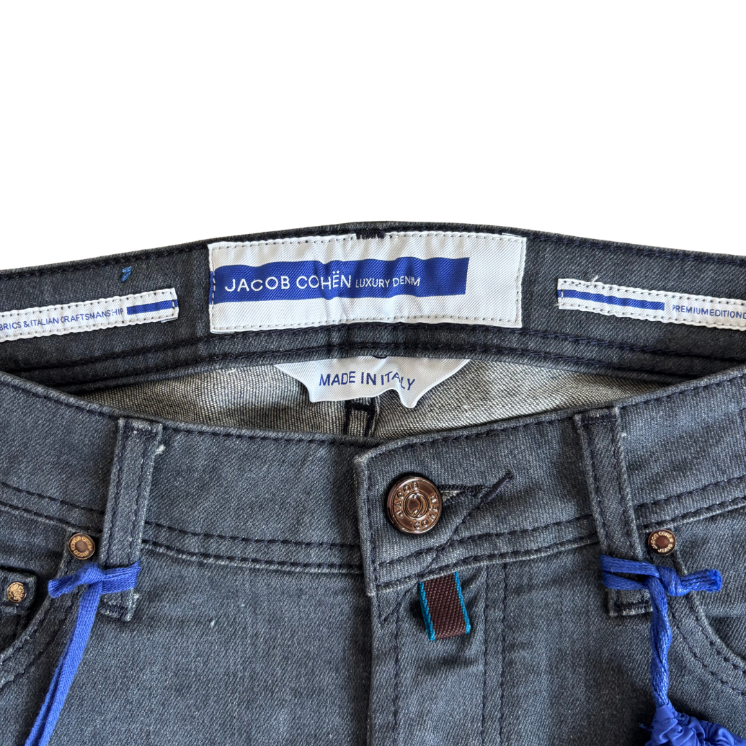 Jacob Cohën Nick Slim Fit Jeans (Dark Grey) (New)