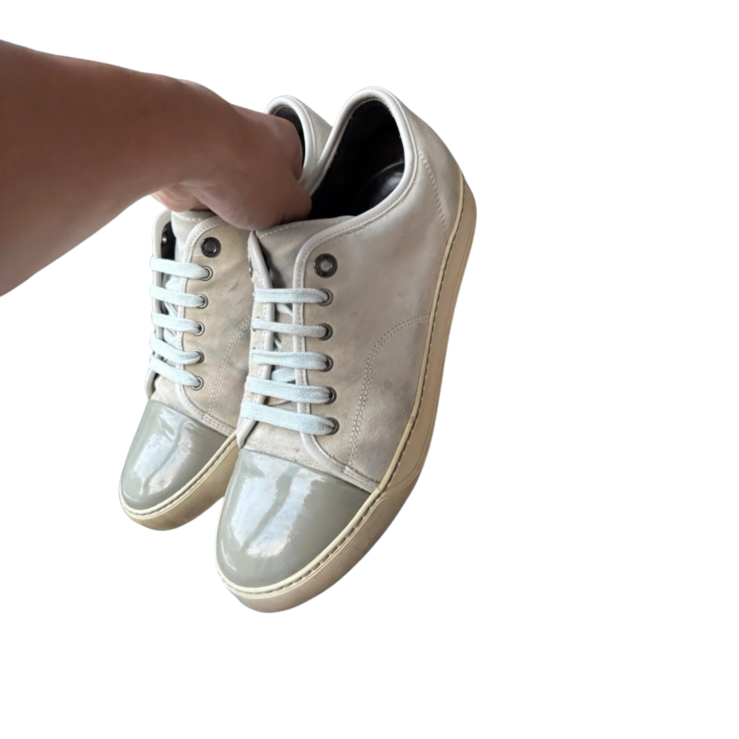 Lanvin Cap Toe Sneakers (Grey)