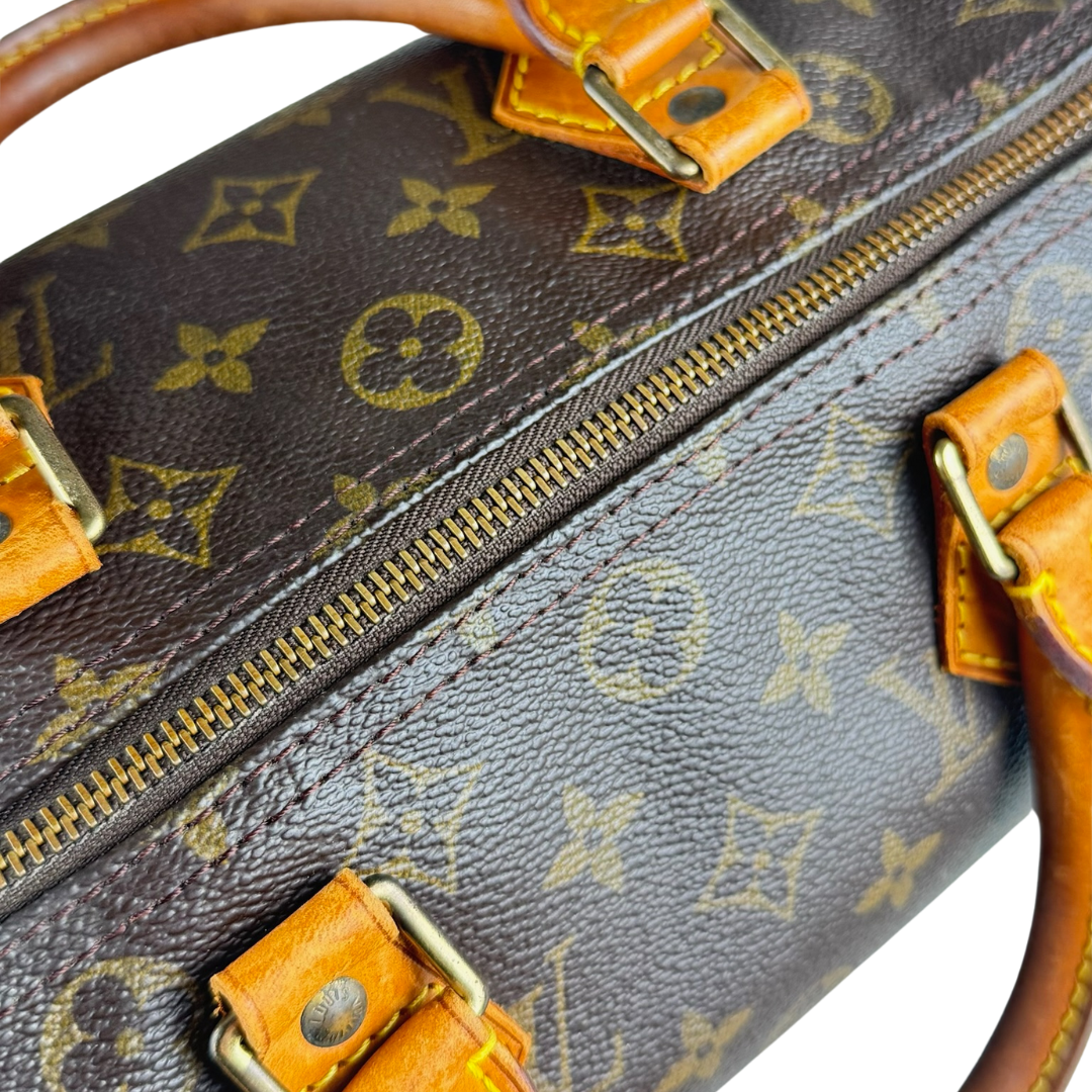 Louis Vuitton Speedy 30 Monogram Handbag (Brown) (Vintage)