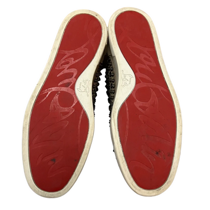 Christian Louboutin Louis Spike High Top Sneakers (Beige)