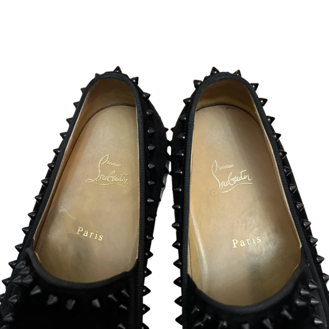 Christian Louboutin Louis Spike Loafer Sneakers (Black)