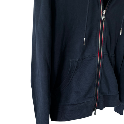 Moncler Maglia Zip-Up Sweatshirt (Navy)