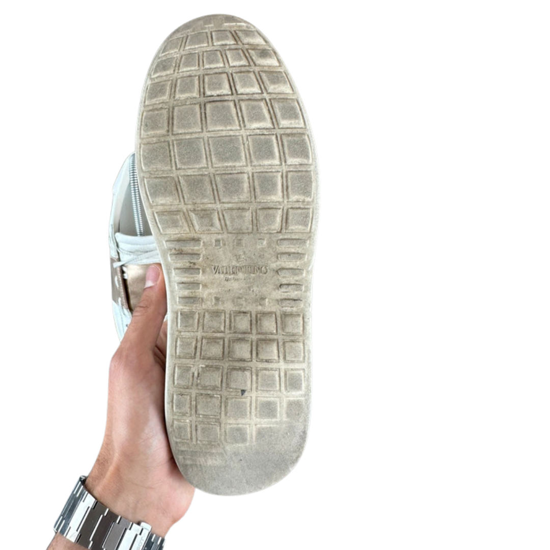 Valentino Garavani Open Sneakers (White Gold) (Women's)