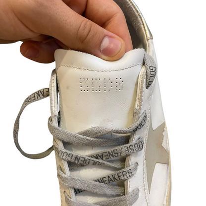 Golden Goose Superstar Sneakers (Grey White) (New) (Womens)