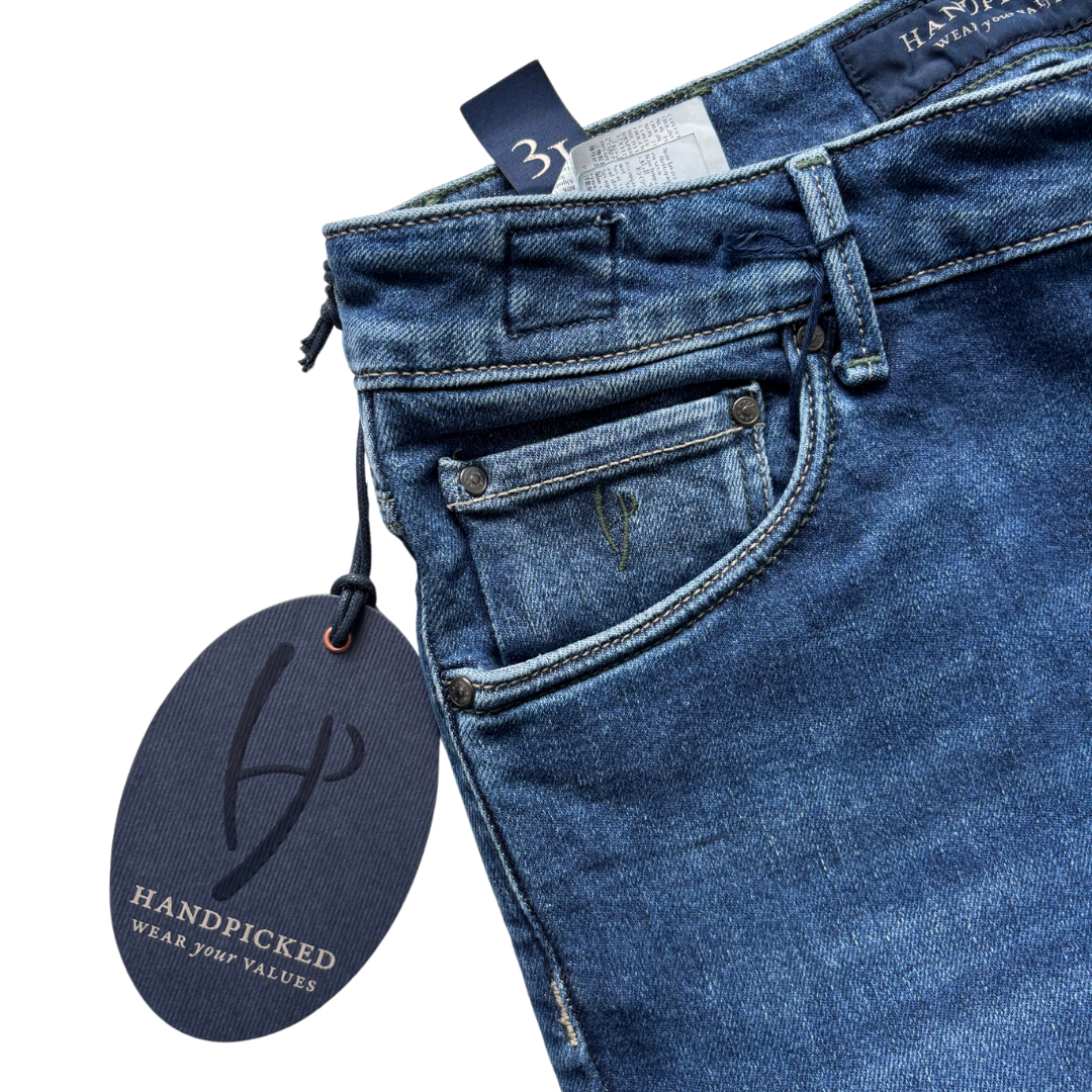 Handpicked Orvieto Slim Fit Jeans (Navy Blue) (New)