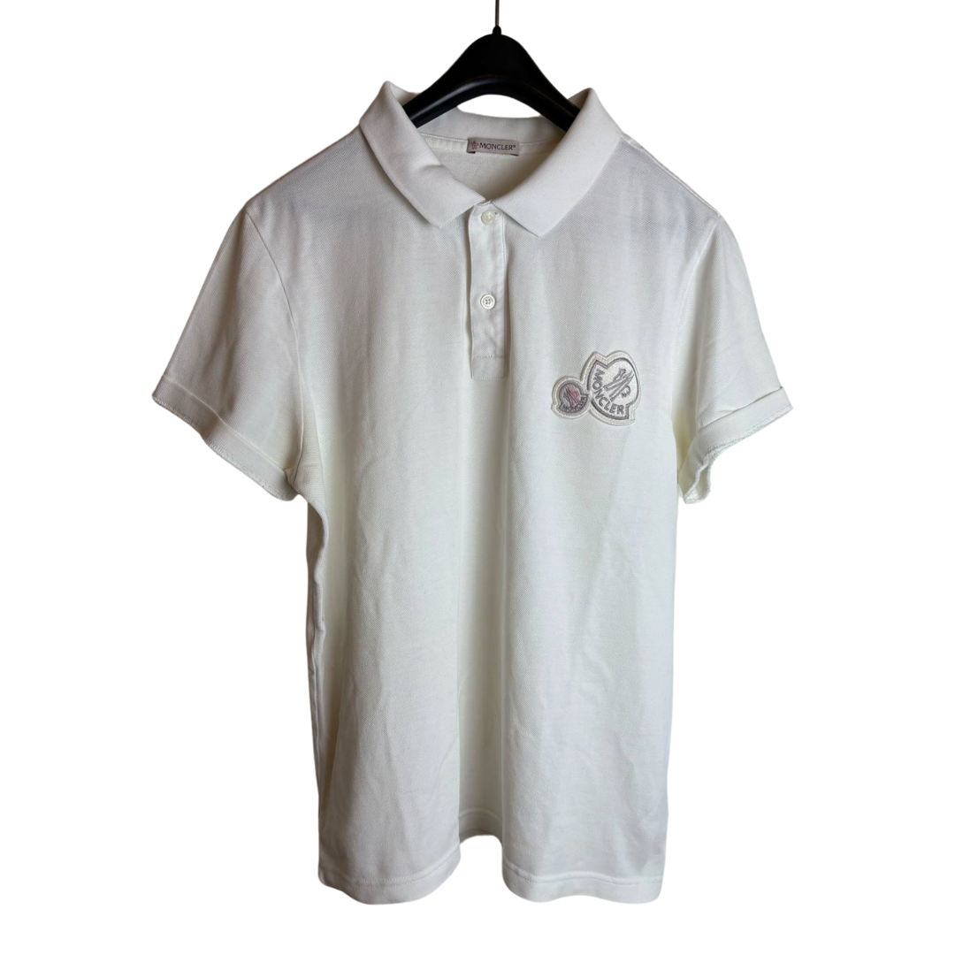 Moncler Maglia Polo Shirt (White)