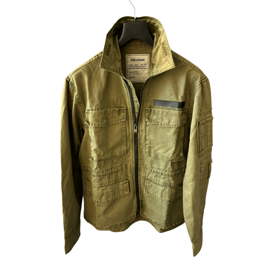 Zadig & Voltaire Field Jacket (Military Green) (Distressed Design) (New)