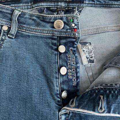 Jacob Cohën Limited Edition 688 Slim Fit Jeans (Navy)