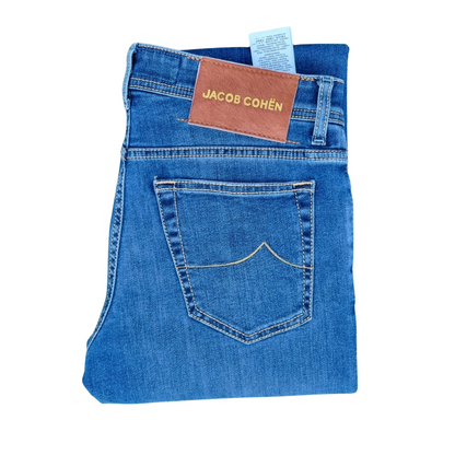 Jacob Cohën Bard Slim Fit Jeans (Navy) (New)