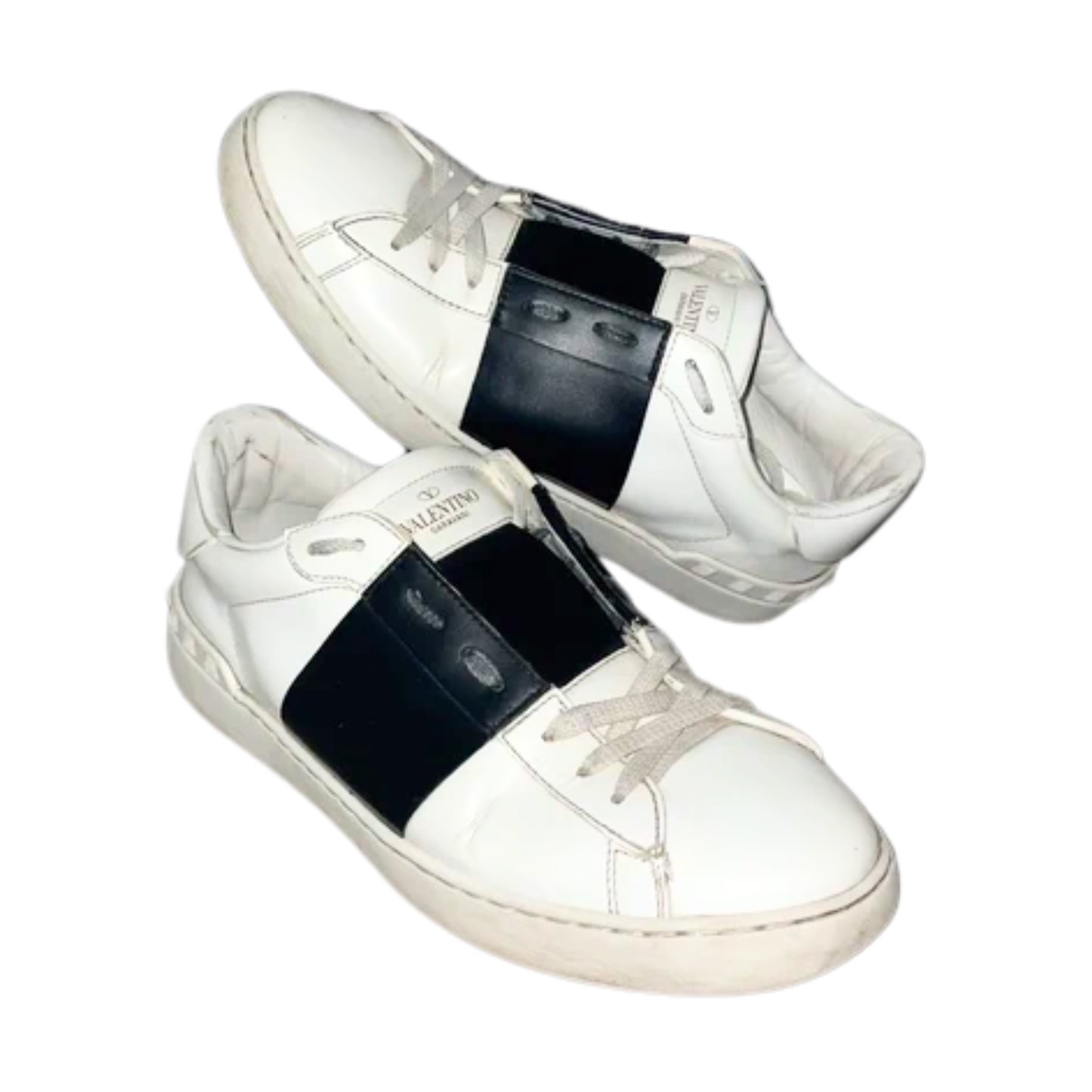 Valentino Garavani Open Sneakers (White Black)