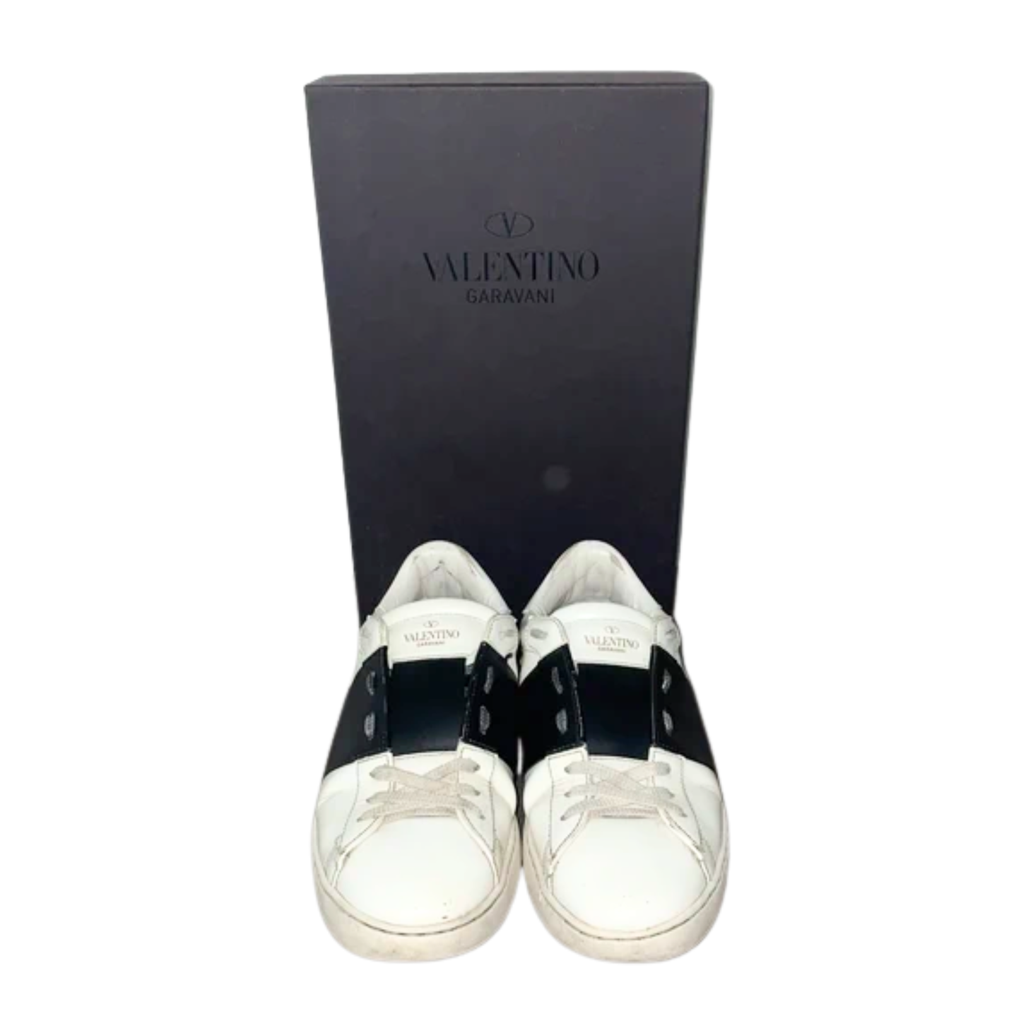 Valentino Garavani Open Sneakers (White Black)