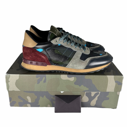 Valentino Garavani Rockrunner Sneakers (Camo & Grey)