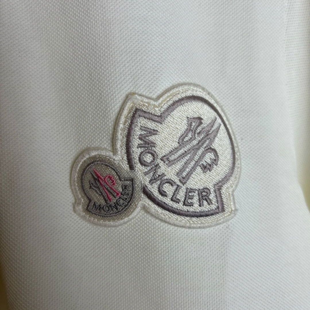 Moncler Maglia Polo Shirt (White)