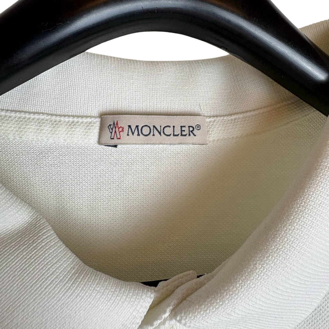 Moncler Maglia Polo Shirt (White)