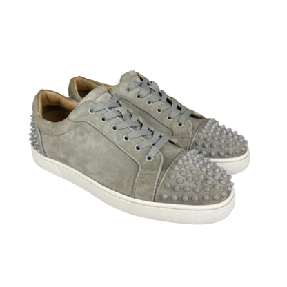 Christian Louboutin Louis Junior Spike Sneakers (Gray)