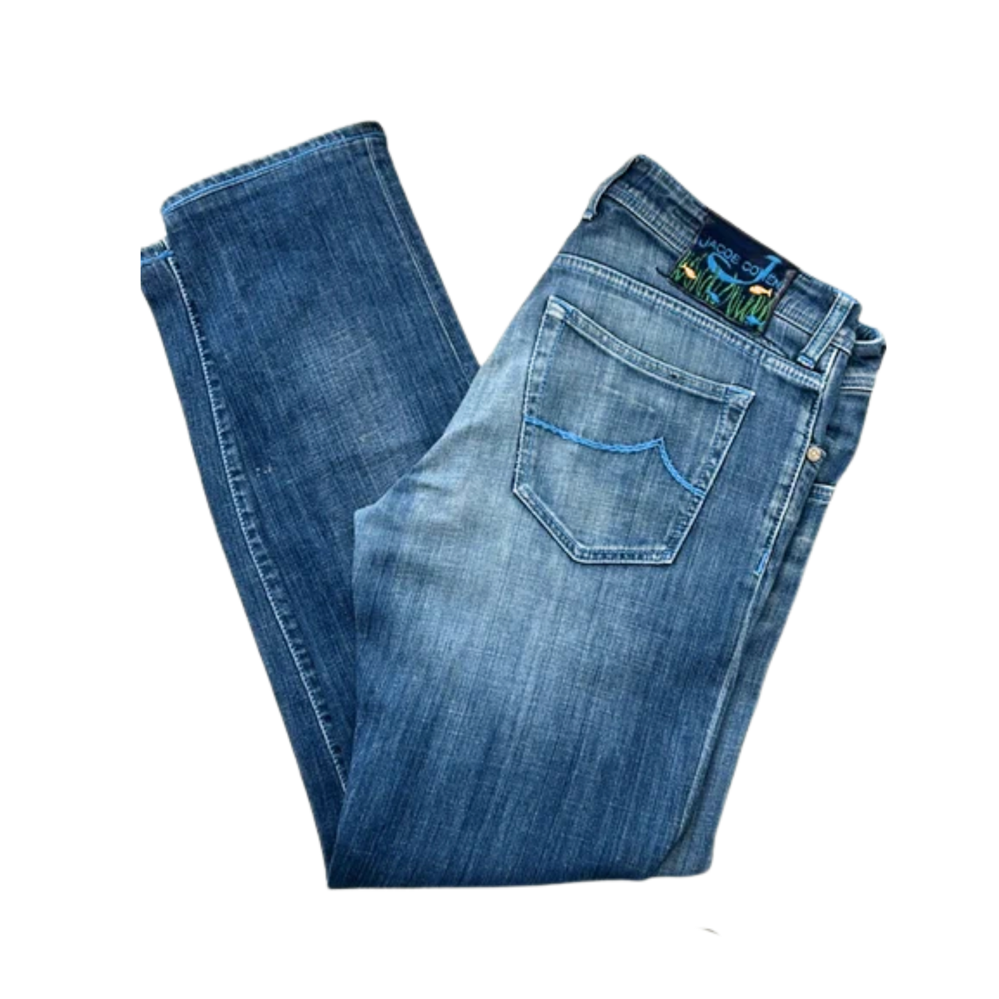 Jacob Cohën 622 Slim Fit Jeans (Navy Blue)