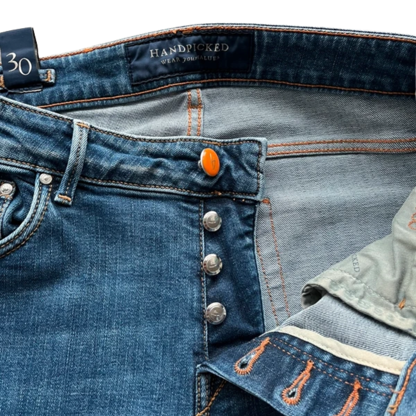 Handpicked Orvieto Slim Fit Jeans (Navy)