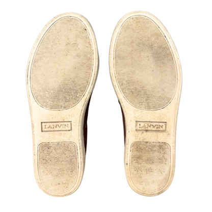 Lanvin Cap Toe Sneakers (Burgundy)