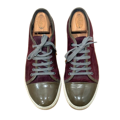 Lanvin Cap Toe Sneakers (Burgundy)