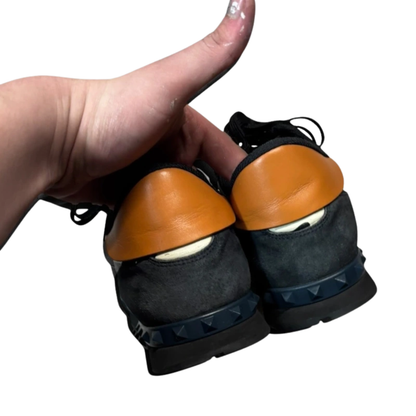 Valentino Garavani Rockrunner Sneakers (Black & Navy Blue)