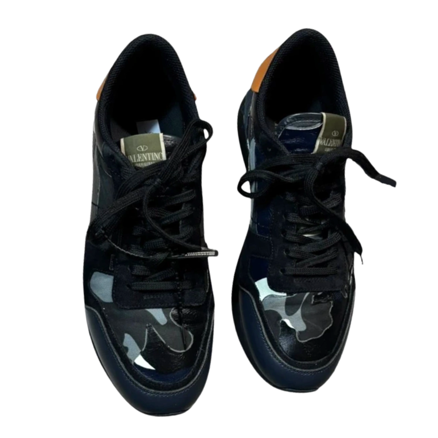 Valentino Garavani Rockrunner Sneakers (Black & Navy Blue)