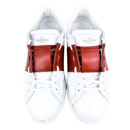 Valentino Garavani Open Sneakers (White Red)
