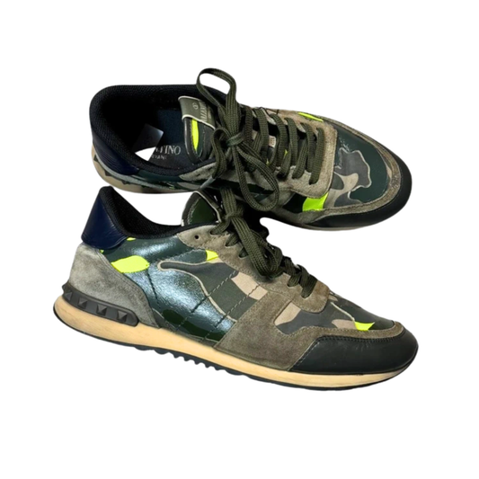 Valentino Garavani Rockrunner Sneakers (Khaki & Green)