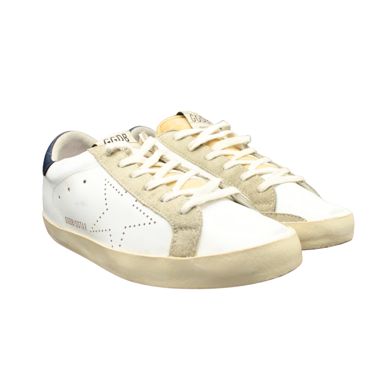 Golden Goose Superstar Sneakers (Navy) (Womens)