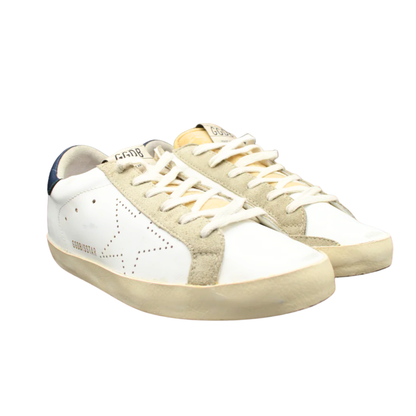 Golden Goose Superstar Sneakers (Navy) (Womens)