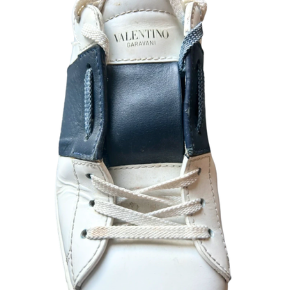 Valentino Garavani Open Sneakers (White Navy)
