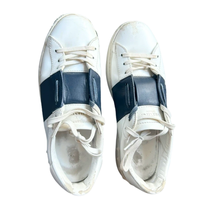 Valentino Garavani Open Sneakers (White Navy)