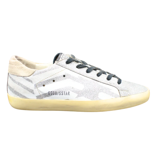 Golden Goose Superstar Sneakers (Silver) (Womens)