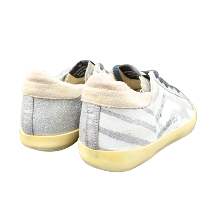 Golden Goose Superstar Sneakers (Silver) (Womens)