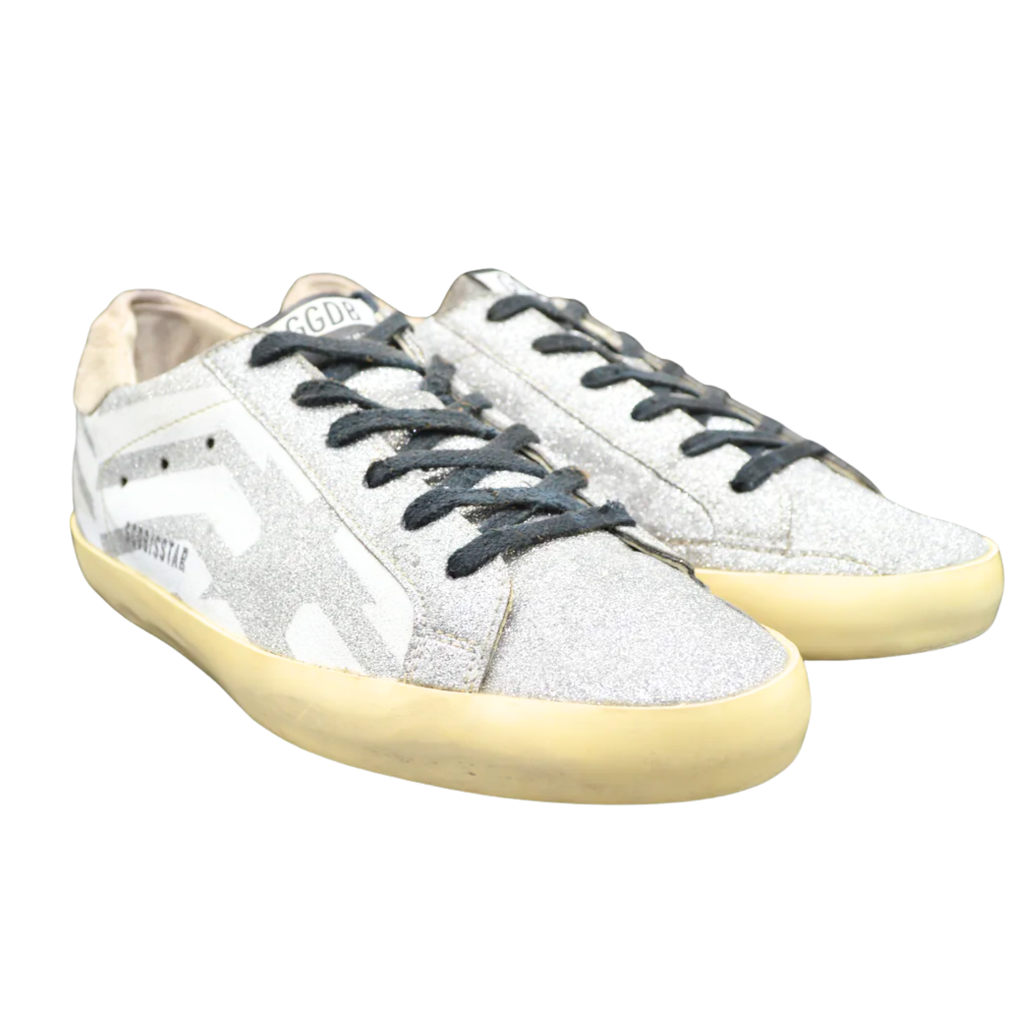 Golden Goose Superstar Sneakers (Silver) (Womens)