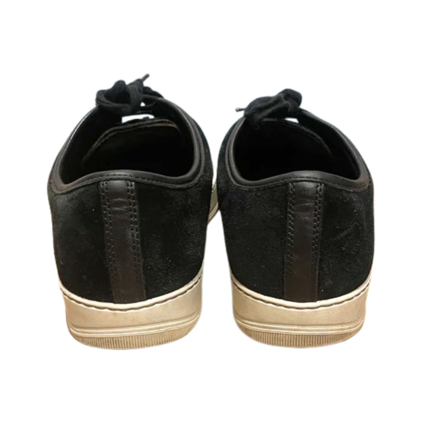 Lanvin Nappa Cap Toe Sneakers (Black)