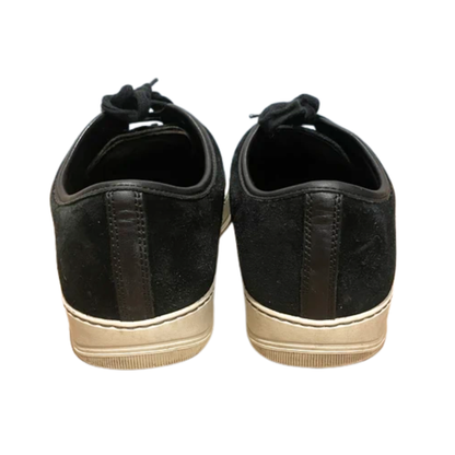 Lanvin Nappa Cap Toe Sneakers (Black)