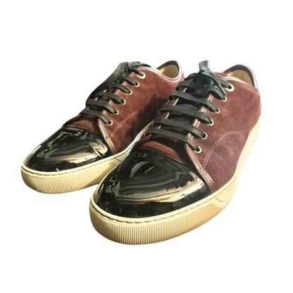 Lanvin Cap Toe Sneakers (Burgundy)