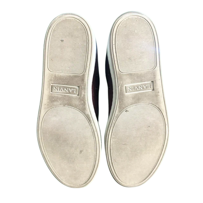 Lanvin Cap Toe Sneakers (Burgundy)