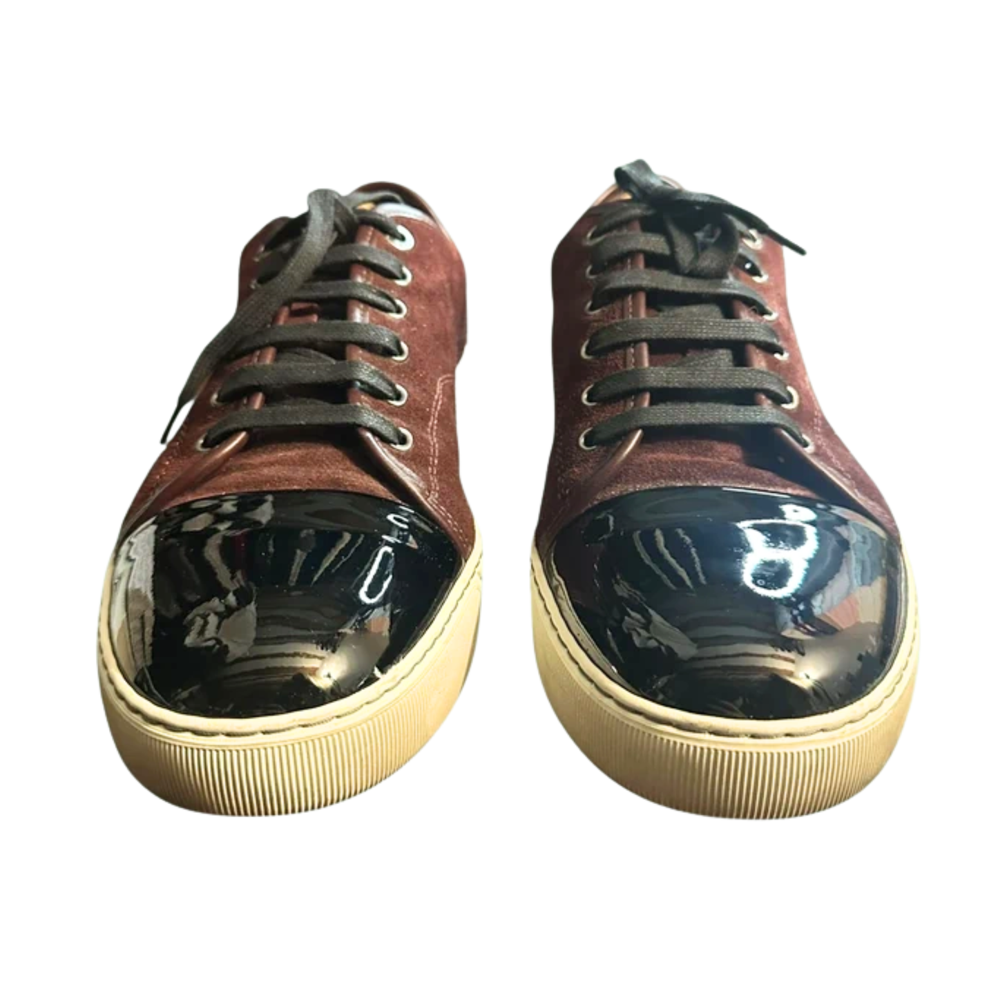 Lanvin Cap Toe Sneakers (Burgundy)