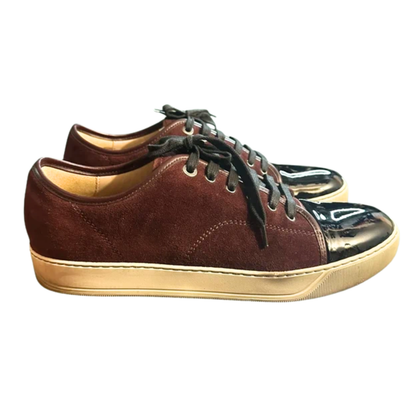 Lanvin Cap Toe Sneakers (Burgundy)