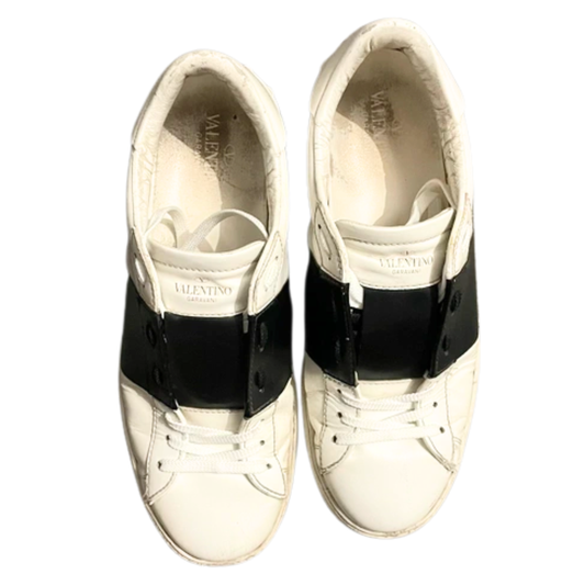Valentino Garavani Open Sneakers (White Black)